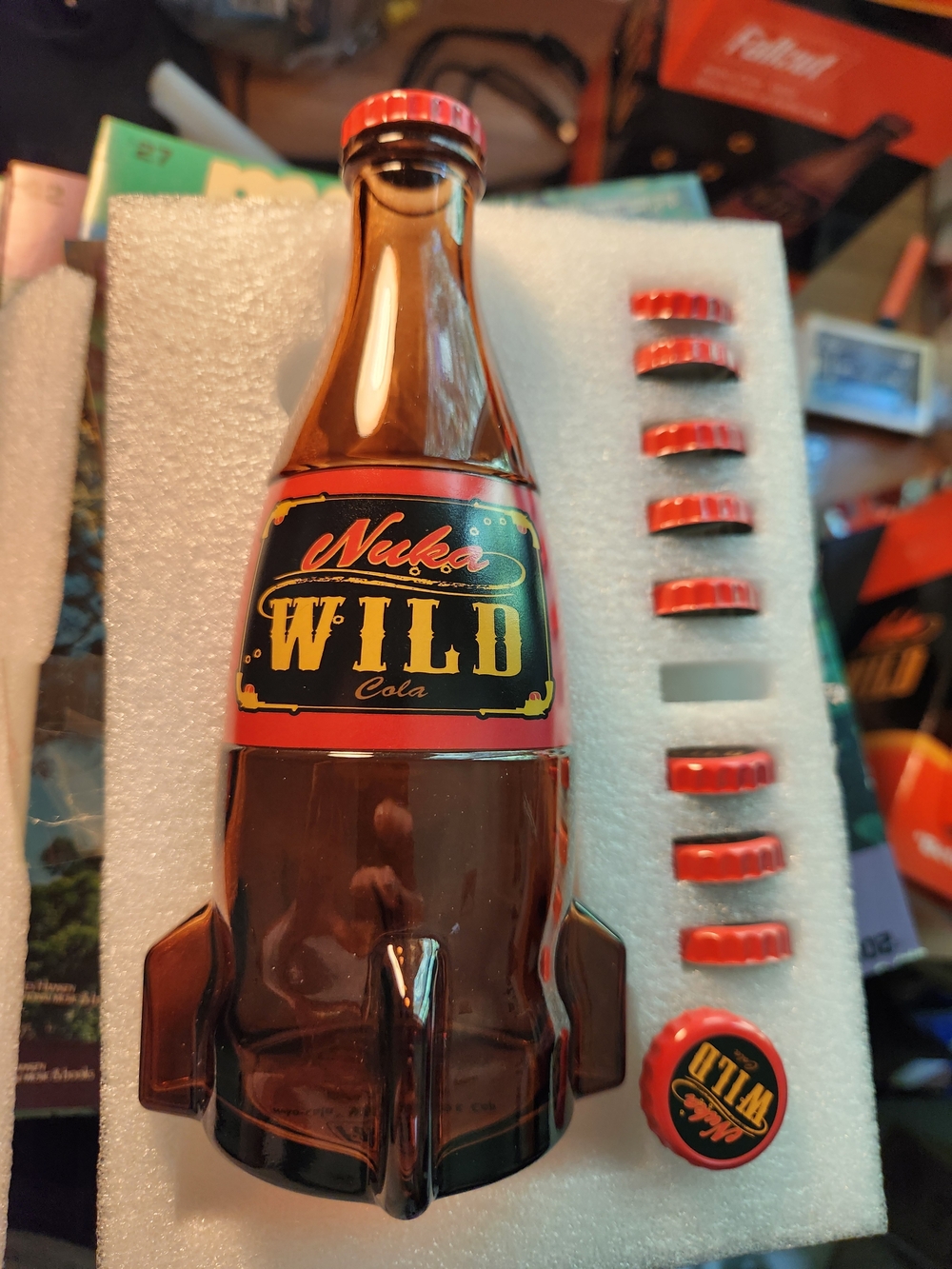 Nuka Cola Wild Glass Bottle And Caps Bethesda